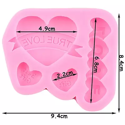 Silicon Mold Candle Valentine 3D Love Heart