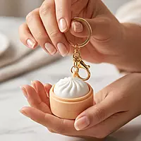 Dumpling Clicker Keychain