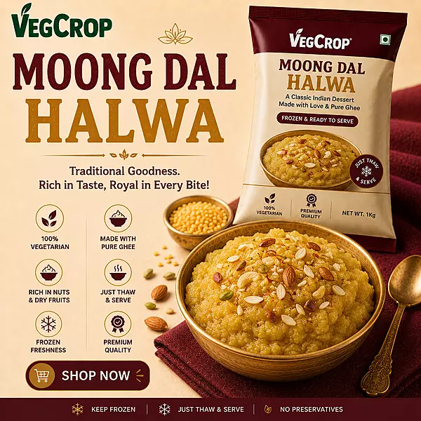 Frozen Moong Dal Halwa 1.8Kg