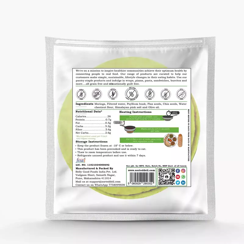 Moringa Wrap - Sorted