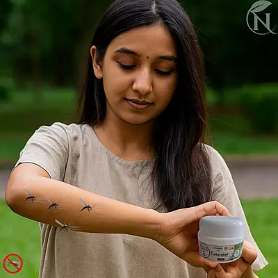 Natural Mosquito Repellent Gel – DEET-Free | Aloe Vera & Essential Oils | Herbal & Skin-Friendly