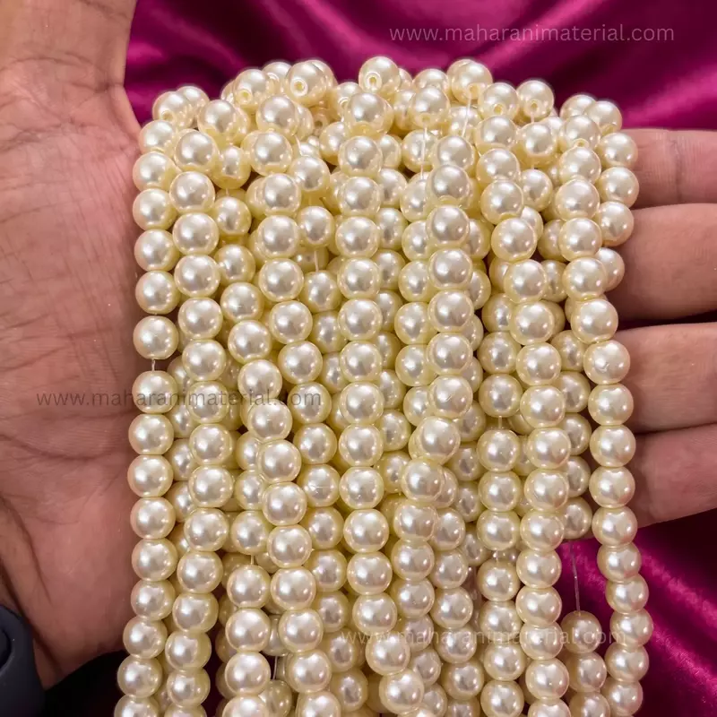 Glass Rice Moti 8mm