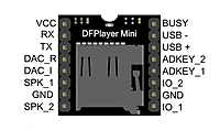 MP3-TF-16P MP3 SD Card Module with Serial Port
