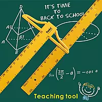 Janrax 100cm Tâ€‘Square for Teachers â€“ ABS Ruler with Handle