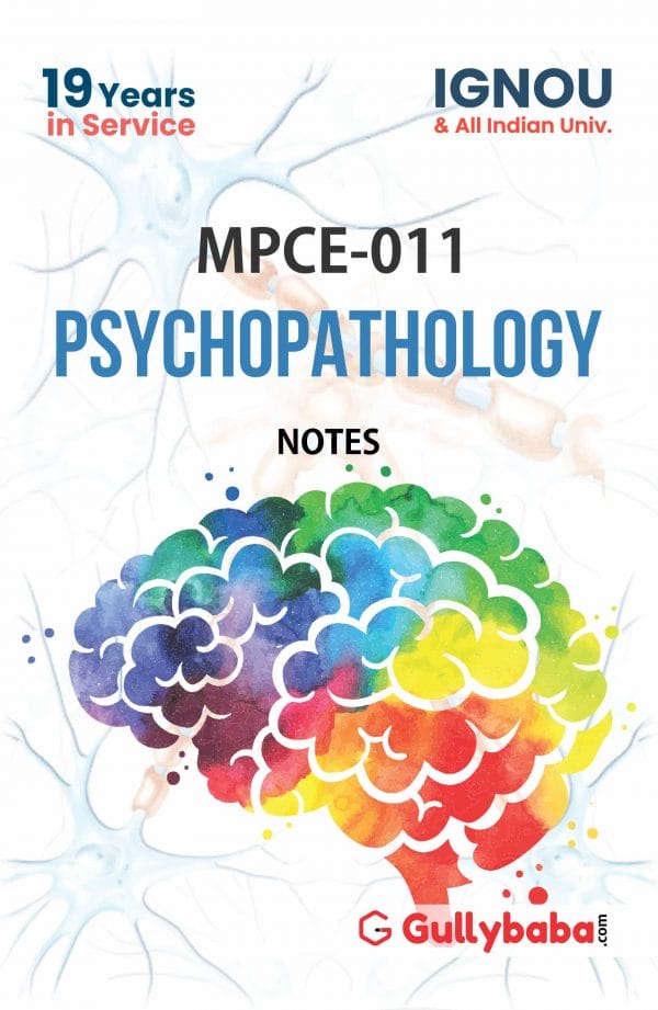 IGNOU MPCE-11 - Psychopathology, Latest Help Book Edition