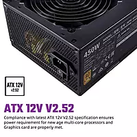 Cooler Master MWE 450 V2 SMPS – 450W Power Supply  80 Plus Bronze PSU