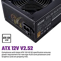 Cooler Master MWE 450 V2 SMPS – 450W Power Supply 80 Plus Bronze PSU