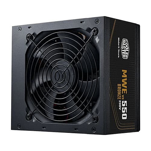 Cooler Master MWE 550W V3 ATX SMPS – 80 Plus Bronze | 2 PCIe Connectors | 5 Years Warranty