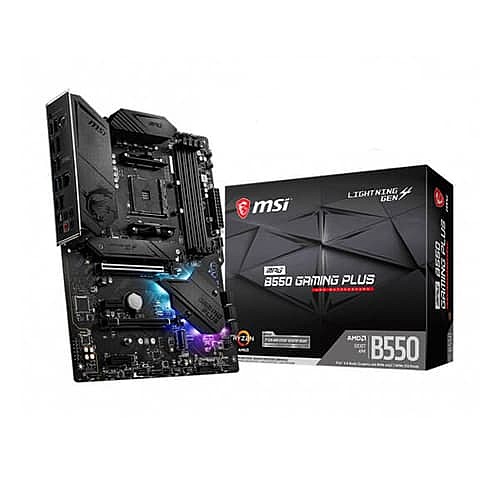 MSI MPG B550 Gaming Plus Motherboard – AM4 | DDR4 | PCIe 4.0 | ATX