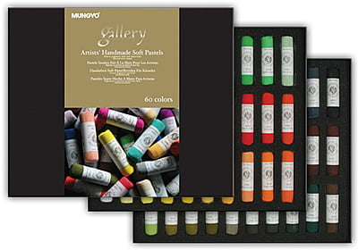 MUNGYO GALLERY HANDMADE SOFT PASTELS, SET OF 60 ASSORTED COLORS