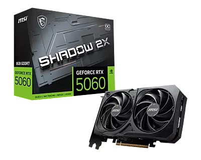 MSI GeForce RTX5060 8GB Shadow 2X OC Graphics Card