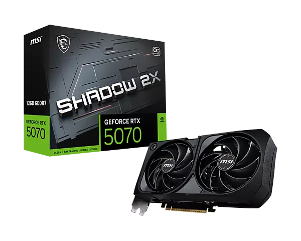 MSI GeForce RTX5070 12GB Shadow 2X OC Graphics Card