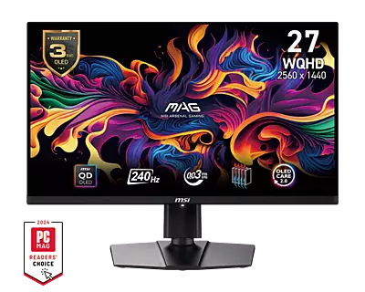 MSI MAG 271QPX QD-OLED E2 CQW 27" WQHD 240Hz Gaming Monitor (Black)