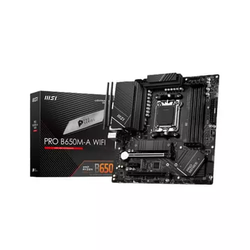 MSI PRO B650M-A WiFi Motherboard – AM5 | DDR5 | WiFi 6E | Micro-ATX