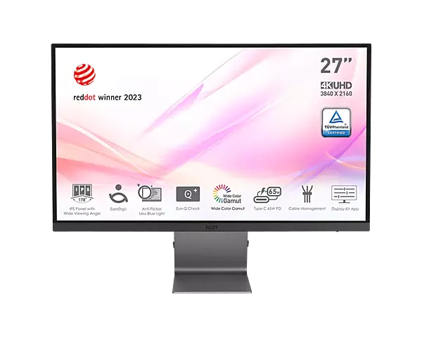 MSI Modern MD271UL 27" UHD Business Productivity Monitor