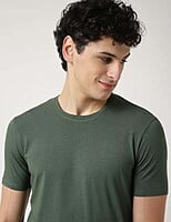 M&S TEAL ROUND NECK T-SHIRT