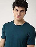 M&S TEAL ROUND NECK T-SHIRT