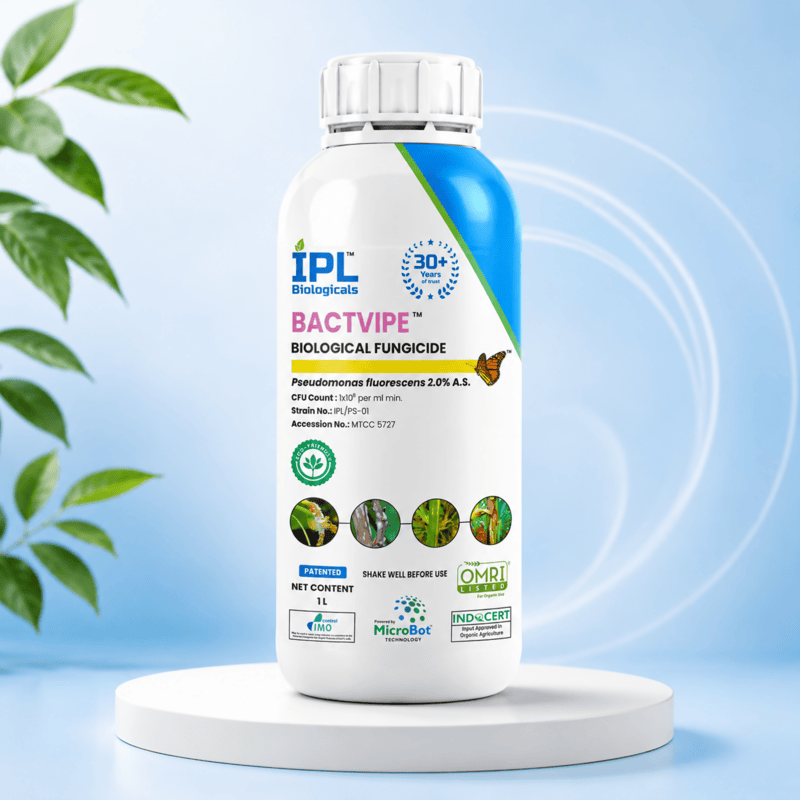 IPL Bactvipe Bio Fungicide (Pseudomonas fluorescens 2.0% AS) | Vetrivel Agro Services