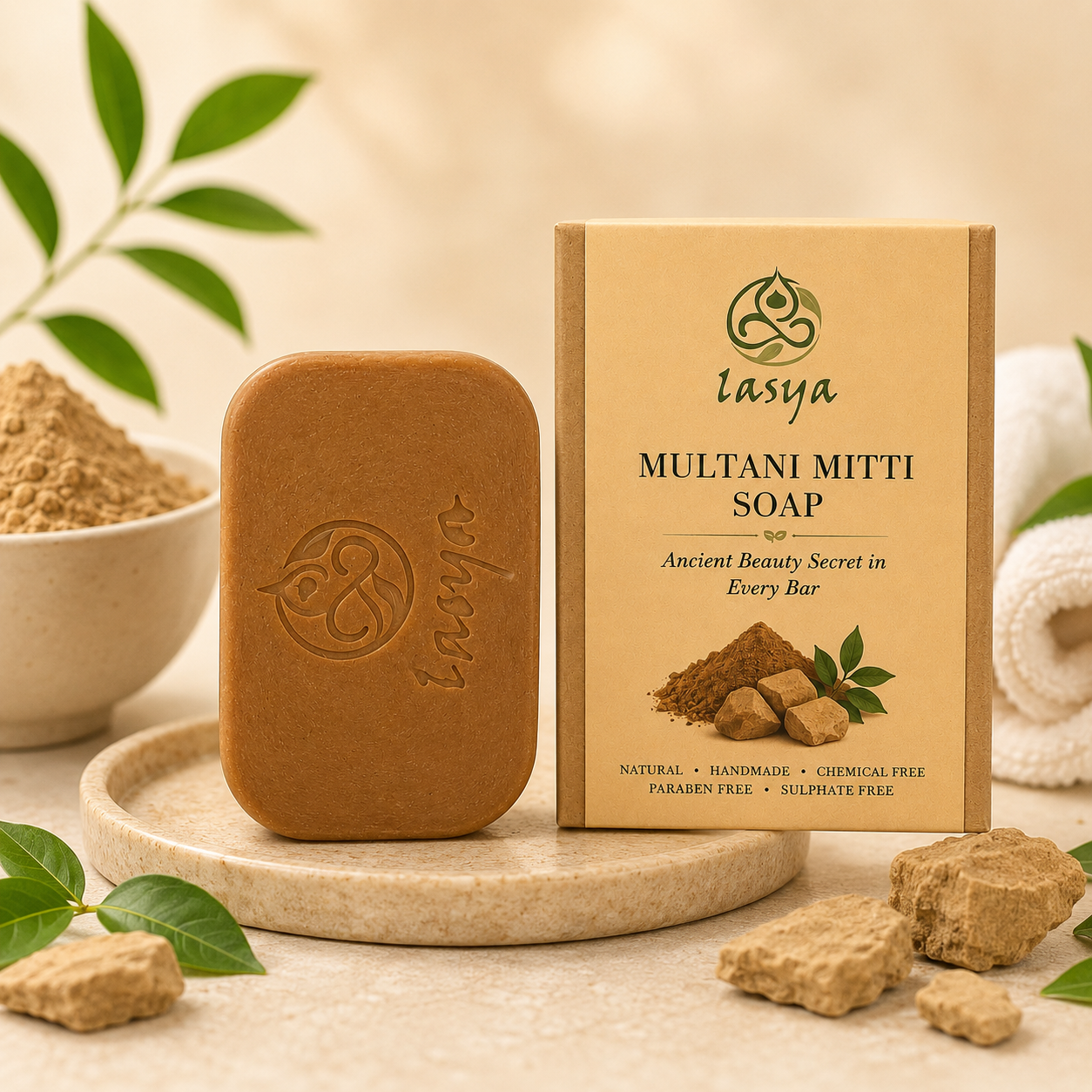Lasya Multani Mitti Anti-Allergic Soap