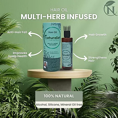 Multi-Herb Infused Hair Oil – Natural Blend for Hair Growth & Scalp Nourishment