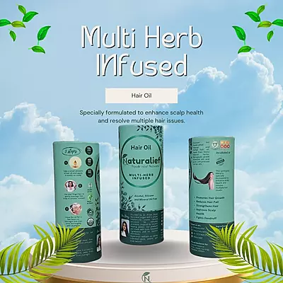Multi-Herb Infused Hair Oil – Natural Blend for Hair Growth & Scalp Nourishment