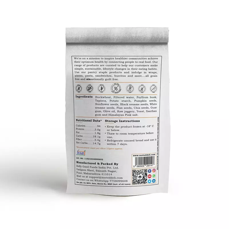 Multi Seed Mini Bread Loaf 350 Gms - Sorted