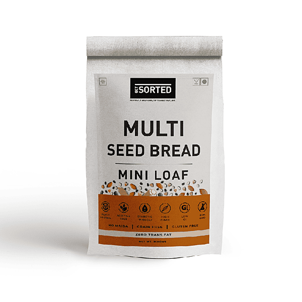 Multi Seed Mini Bread Loaf 350 Gms | 14.7 Gms Net Carbs