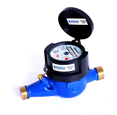 Belanto Water Meter Multi Jet Cold Brass Screwed