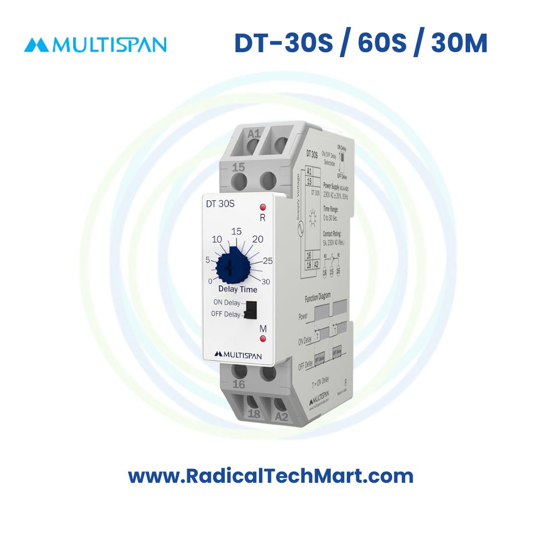 Multispan on/off Delay timer DT-60S