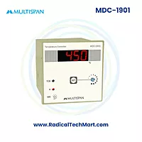 Multispan MDC Series Push-to-Set Temperature Controller | ON-OFF / TP | J/K/PT-100 Input | 1 Relay Output