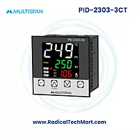 Multispan PID-2300 Series PID Controller with Ampere Indication | 1–3 Relay Outputs | J/K Input | 30A/60A CT