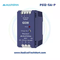 Multispan PS12 Series SMPS | 12V DC | 1A / 2A / 5A / 8A | 12W–96W | Industrial Power Supply