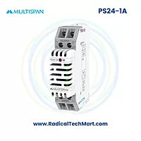 Multispan PS24 Series SMPS | 24V DC | 1A to 10A | 24W–240W | Plastic Body | DIN Rail Power Supply