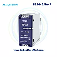Multispan PS24 Series SMPS | 24V DC | 1A to 10A | 24W–240W | Plastic Body | DIN Rail Power Supply