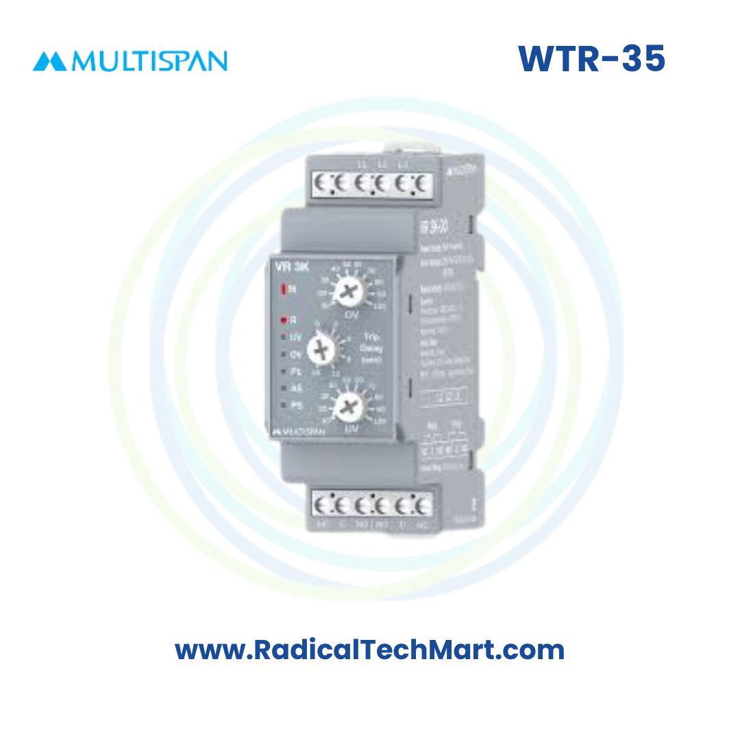 Multispan WTR-35 Winding Temperature Relay | PTC Thermistor Input | Auto/Manual Reset