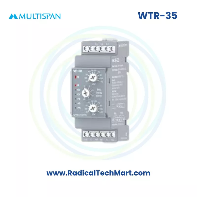 Multispan WTR-35 Winding Temperature Relay | PTC Thermistor Input | Auto/Manual Reset