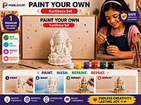 Reusable murugan / karthikeya statue  DIY Painting Kit - Set of 1