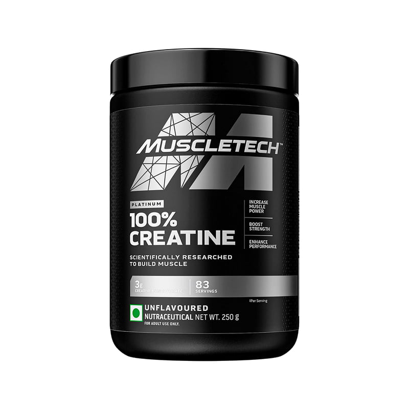 Muscletech Essential Series Platinum 100% Creatine 0.88 lb (Pack of 400 g powder, Unflavored)