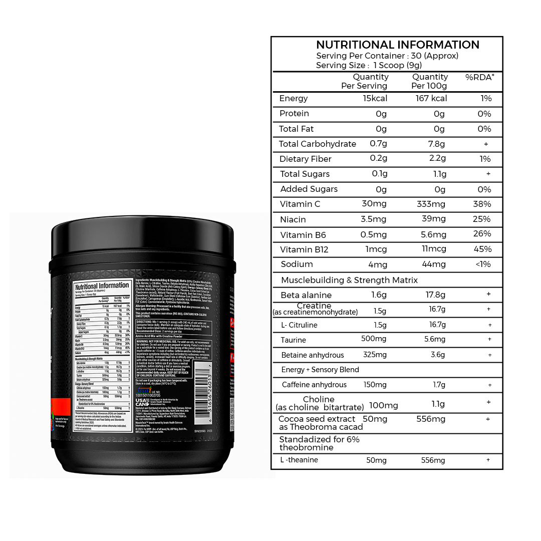Muscletech Vapor X5 – 30 Servings, Pre Workout