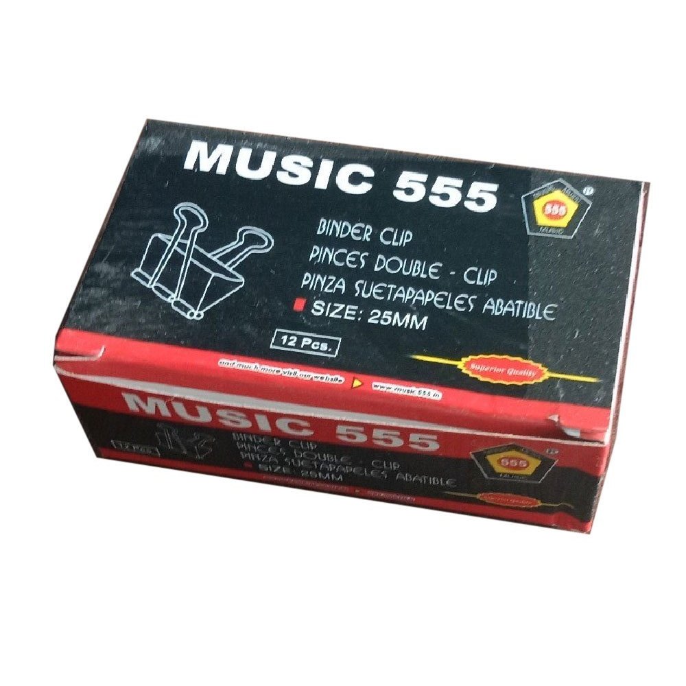MUSIC 555 Black Binder Clip