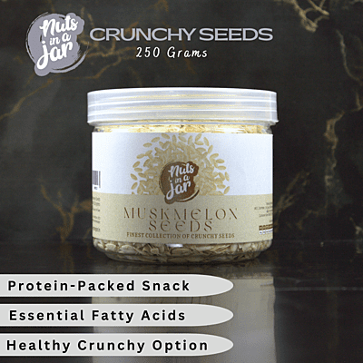 Nuts in a Jar Crunchy Seeds MuskMelon 250 Grams Nuts in a Jar Crunchy Seeds MuskMelon 250 Grams