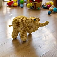 Crochet Single Colour Elephant Crochet Single Colour Elephant