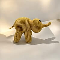 Crochet Single Colour Elephant Crochet Single Colour Elephant