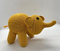 Crochet Single Colour Elephant Crochet Single Colour Elephant