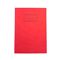 Janrax A4 Red 80 Pages Feint and Ruled Exercise Book