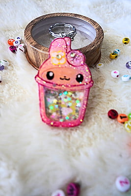 MY MELODY KAWAII SHAKER KEYCHAIN MY MELODY KAWAII SHAKER KEYCHAIN
