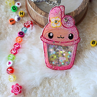 MY MELODY KAWAII SHAKER KEYCHAIN
