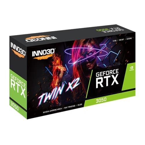 INNO3D GeForce RTX 3050 Twin X2 V2 6GB GDDR6 Graphics Card
