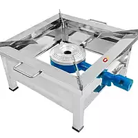 Stainless Steel 12x12x7 Size Commercial Use Gas Bhatti With Fitting