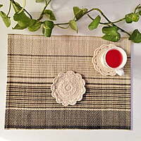 Madur Natural & Black Graded Table Mat (Set of 6) Madur Natural & Black Graded Table Mat (Set of 6)